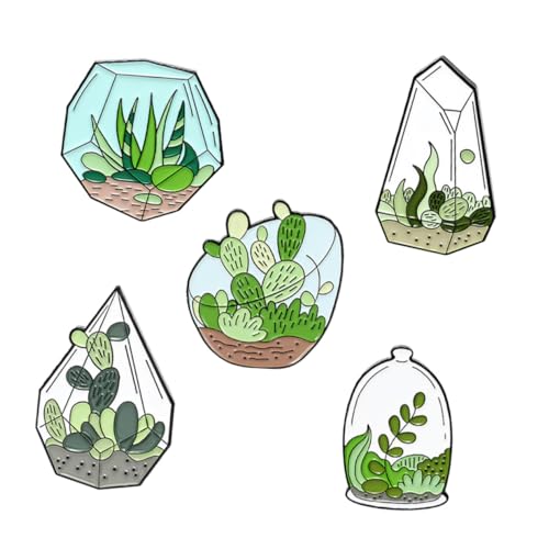 Yardenfun 5 Stück Zarte Legierungsbroschen Pflanzen Brosche Für Damen Kreative Brustnadel Für Partys Festivals Kleider Modisches Zubehör Für Kleidung Rucksack Geschenke von Yardenfun