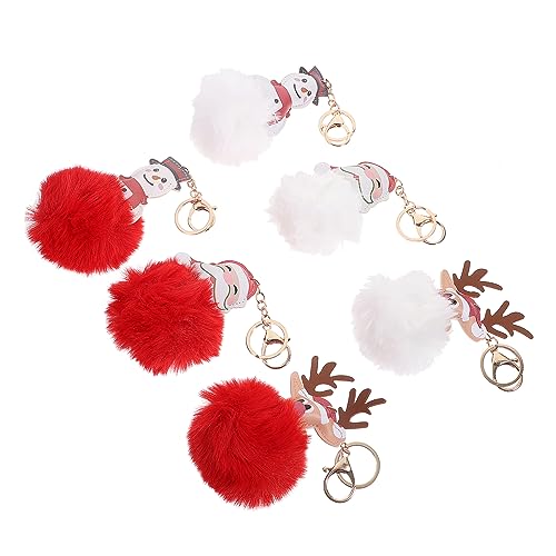Yardenfun 6er-Pack Weihnachts-schlüsselanhänger-Set Festliche Rucksack- für Weihnachtsparty- von Yardenfun