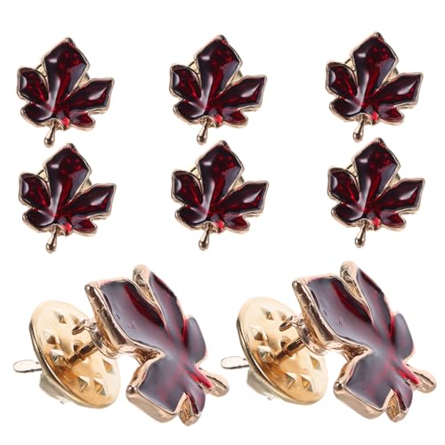 Yardenfun 8 Stück Teiliges Maple Leaf Broschen aus Kratzfestem Metall Leichte Kanadische Ahornblatt Anstecknadeln für Damen und Herren Kleine Herbst-brosche für Pullover Kleid Schal Tasche von Yardenfun