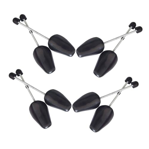 Yardenfun 8 Stück Teiliges Schwarzes Schuhspanner Kunststoff für Herren und Damen mit Verstellbarem Federmechanismus Automatischer Längenanpassung Schuhformer für Stiefel Sneaker und von Yardenfun