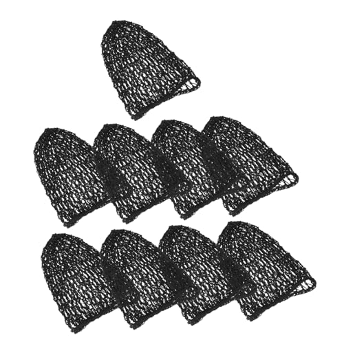 Yardenfun 9 Stück Teiliges Haarnetz Damen Mesh Haarnetz zum Schlafen und Lockenwickler Atmungsaktiv Leicht und Langlebig für Frauen Bequemes Haarschmucknetz in Schwarz von Yardenfun