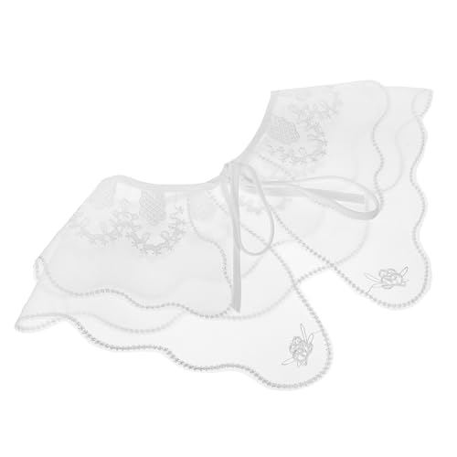 Yardenfun Falscher Kragen Für Damen Abnehmbarer Schal Clip-kragen Leichter Und Bequemer Sommerkragen Dekoration Für Outfits Vielseitiger Hemdkragen Für Frühlings Und Sommerlooks von Yardenfun