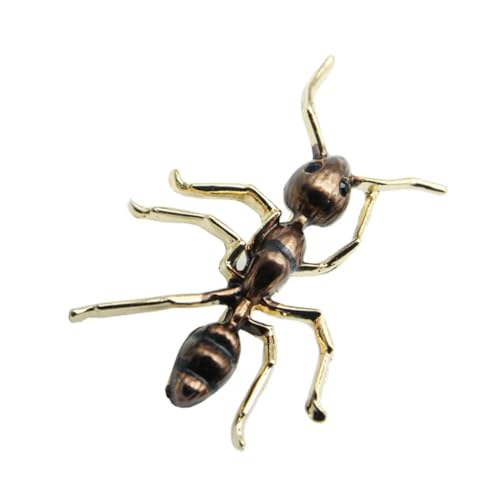 Yardenfun Ant Brosche aus Legiertem Metall Kreative Insekt Anstecknadel Langlebiges Schmuckaccessoire für Damenkleidung Modisches Schwarzes Abzeichen für Alltag und von Yardenfun