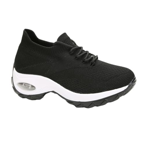Yardenfun Atmungsaktive Damen Sportschuhe mit Luftpolster Strapazierfähige Freizeitsneaker mit Rutschfester Sohle und Stabilem Absatz für Frühling und Herbst Modische Leichte Laufschuhe für von Yardenfun