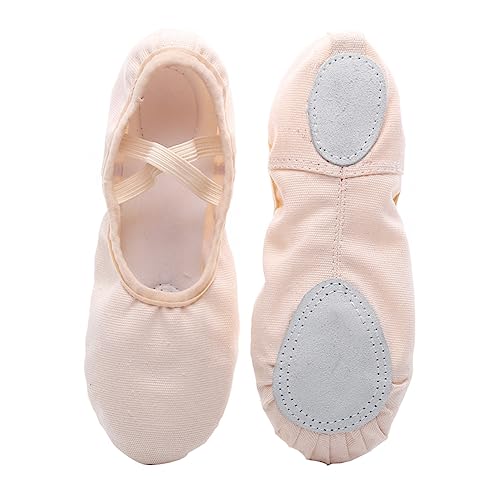 Yardenfun Ballettschuhe Erwachsene Elastisch rutschfeste Tanzschuhe Leichte Gymnastikschuhe für Yoga Modern Dance und Ballett Rosa von Yardenfun