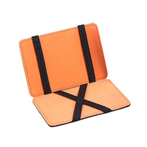 Yardenfun Pu Leder Geldbörse Für Herren Multifunktionale Bifold Geldtasche Im Modernen Design Orange Für Kreditkarten Bargeld Und Ausweise Für Büro Und Alltag von Yardenfun