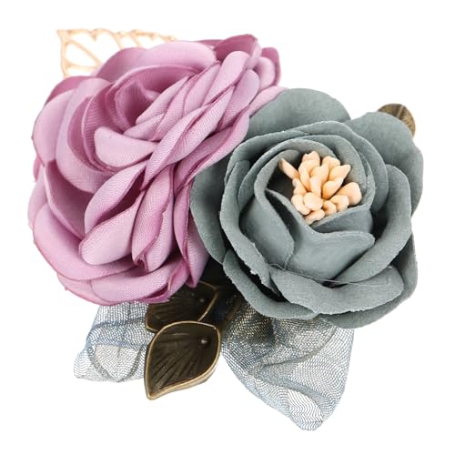 Yardenfun Brosche Haarspange für Damen Hochzeits Blumenaccessoires Leicht Hautfreundlich für Hochzeiten Tänze und Partys von Yardenfun