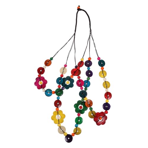 Yardenfun Böhmische Halskette Aus Kokosnussmuschel Mehrschichtig Farbenfroh Langlebig Schmuckgeschenk Für Frauen Accessoire Für Partys Und Besondere Anlässe von Yardenfun