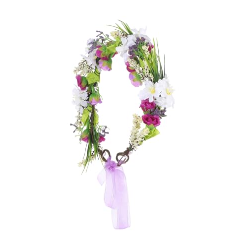 Yardenfun Boho Blumenkranz Haarreif Leichtes Blumen-accessoire für Hochzeit Festival Urlaub Strandfoto Requisiten Damen und Mädchen mit Langlebigen Realistischen Kunstblumen von Yardenfun