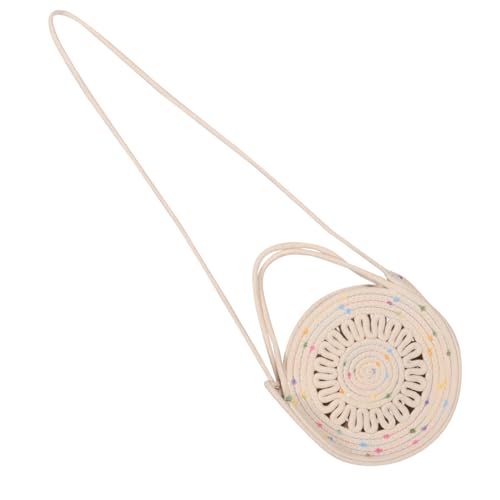 Yardenfun Boho Crossbody Umhängetasche Damen Leichtes Sommer Strandtasche Baumwollseil Geflochten Kleine Schultertasche Minimalistisch Reise Clutch Freizeit Alltag von Yardenfun
