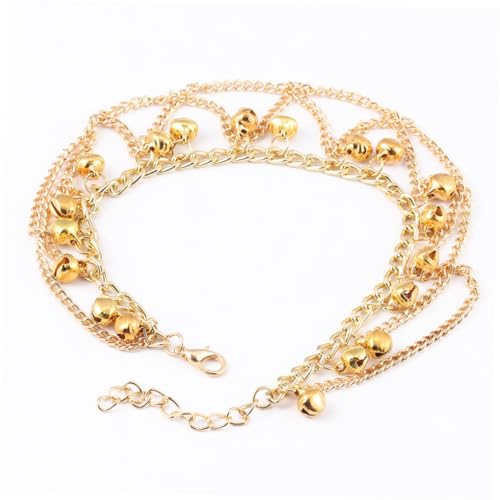 Yardenfun Boho Fußkettchen Damen Glocken und Tasseln Verstellbare Fußkette Strand Schmuck Alltagsstil von Yardenfun