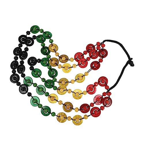 Yardenfun Boho Perlenkette Damen Retro Halskette Natürlicher Kokosnussschale Handgefertigt mit Holzperlen Strand Schmuck Charm für Frauen und Mädchen Modell von Yardenfun