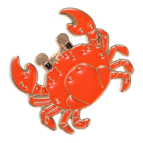 Yardenfun Krabbenbrosche für Damen und Mädchen Süße Metall Anstecknadel Langlebige Legierung Cartoon Design Vielseitig für Kleidung Hüte und Taschen von Yardenfun