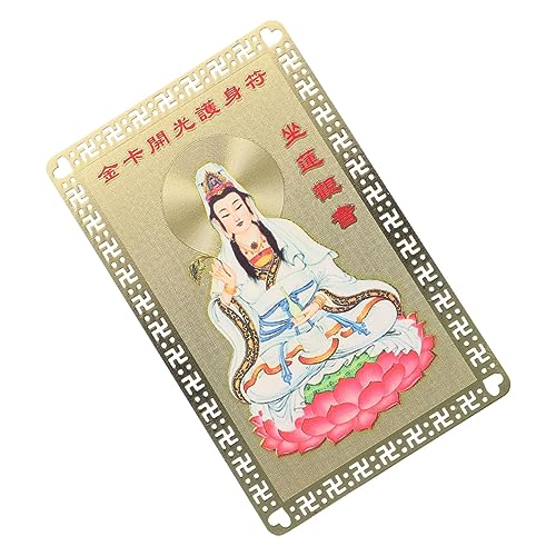 Yardenfun Buddhistische Karte Im Chinesischen Stil Glücksamulett Für Die Handtasche von Yardenfun