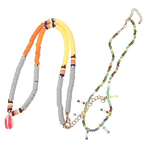 Yardenfun Bunte Halskette für Damen Schichtkette mit Perlen Trendiger Schmuck für Strandpartys und Besondere Anlässe Einzigartiges für Freundinnen und Familie von Yardenfun