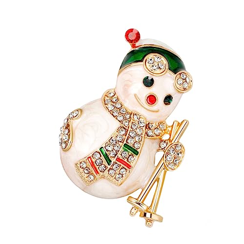 Yardenfun Bunte Weihnachtsmann Schneemann Brosche Modische Emaille Anstecknadel Für Hemden Jacken Und Pullover Festlicher Schmuck Für Damen Und Herren von Yardenfun