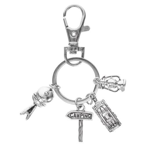 Yardenfun Einzigartiger Schlüsselanhänger Mit Camping- Metall-schlüsselanhänger Mit Taschenanhänger Für Handtaschen von Yardenfun