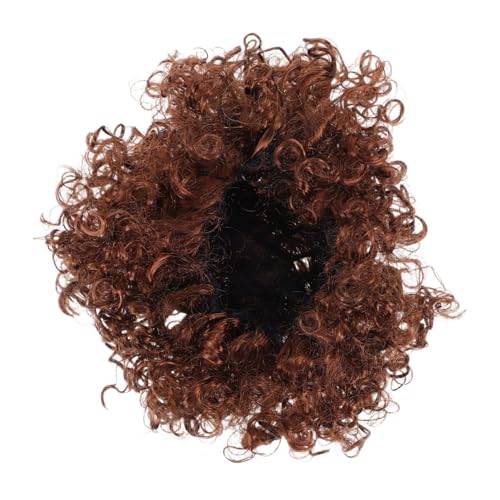 Yardenfun Cosplay Clown Perücke Braun Afro Locken Stil Kostüm Halloween Party Damen Synthetische Haarperücke Pflegeleicht von Yardenfun