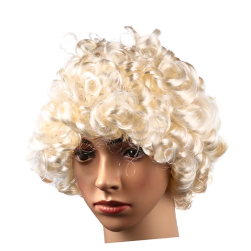 Yardenfun Cosplay Richter Perücke Natürlicher Look Leichtes Gericht Kostüm Zubehör Für Herren Gerichtssaal Roleplay Party von Yardenfun