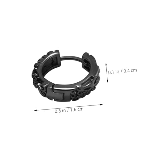 Yardenfun Creolen Ohrringe Herren Damen Unisex Robust Langlebig Schwarz Gold Stilvoll Party Schmuck Alltag Yardenfun Creolen Ohrringe Herren Damen Unisex Robust Langlebig Schwarz Gold Stilvoll Party Schmuck Alltag von Yardenfun