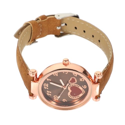 Yardenfun Damenuhr Für Frauen Mit Herz Dekor Freizeit Armbanduhr Für Mädchen Studentenuhr Aus Langlebigen Materialien von Yardenfun