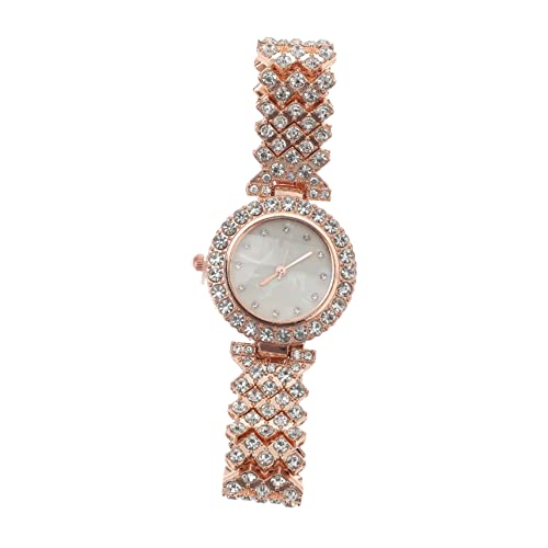 Yardenfun Damen Armbanduhr mit Strasssteinen Uhr Modisches Armband für Besondere Anlässe Perfektes für Frauen Anpassbare von Yardenfun