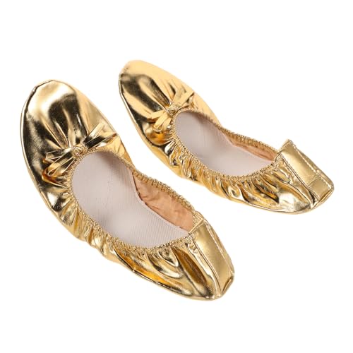 Yardenfun Ballettschuhe Mit Weicher Sohle Für Damen Tanzschuhe Für Bauchtanz Und Yoga Geteilte Sohle Mit Hoher Elastizität Flache Gymnastikschuhe Für Zeitgenössische Tanzstile von Yardenfun
