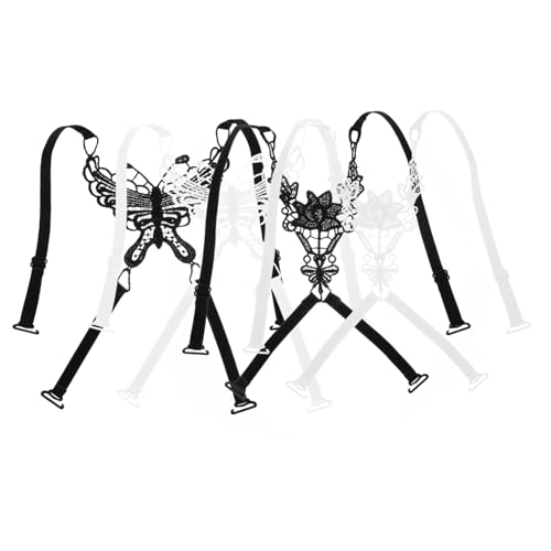 Yardenfun 4 Stück Verstellbare rutschfeste Träger Abnehmbare Schultergurte Für Damen Elastische Verlängerung Atmungsaktive Materialien Für Komfort Für Sport Und Alltag von Yardenfun