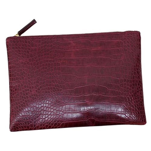 Yardenfun Alligator Bedruckte Tasche Clutch Tasche Aus Pu-material Mit Reißverschluss Für Damen Kosmetikbeutel Schlüsseltasche Party Shopping Beutel von Yardenfun