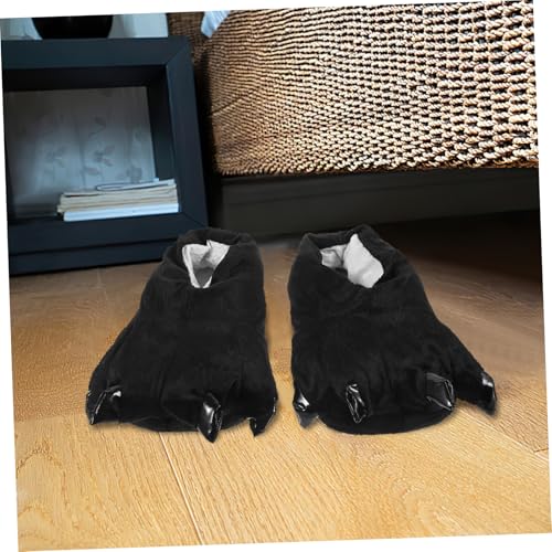 Yardenfun Damen Hausschuhe Baumwolle Warm Cartoon Tierkrallen Design Kuschelige Slippers für Frauen Weiche Indoor Schuhe für Herbst und Winter Party Cosplay von Yardenfun
