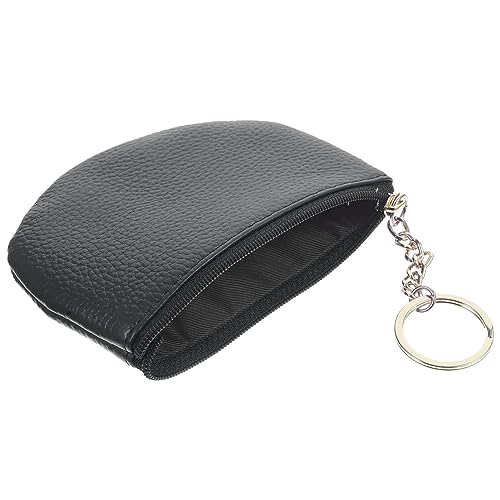 Yardenfun Damen Münzgeldbörse mit Schlüsselanhänger Kleiner Stylischer Geldbeutel Echtem für Schlüssel Lippenstift und Karten Kompakt und Leicht mit Reißverschlussverschluss von Yardenfun