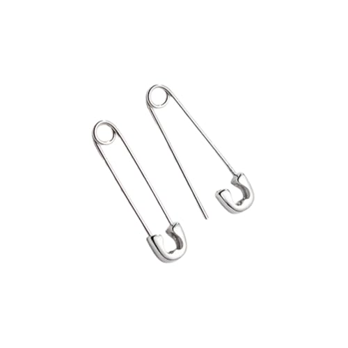 Yardenfun Damen Ohrringe Stilvolle Papierclip Ohrstecker für Frauen Umweltfreundliches Design S für Partys Alltag und Besondere Anlässe Silber von Yardenfun