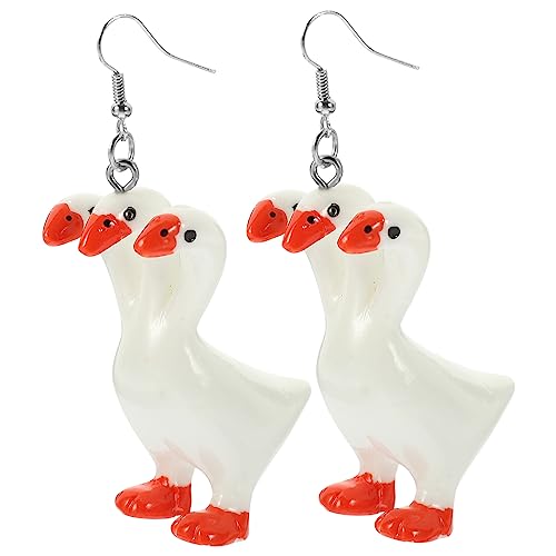 Yardenfun Damen Ohrstecker Dreifach Gans Design Filigrane Tier Ohrringe Langlebige Mode Accessoires für Teenager Mädchen Hautfreundlich Auffälliger Schmuck für Alltag und von Yardenfun