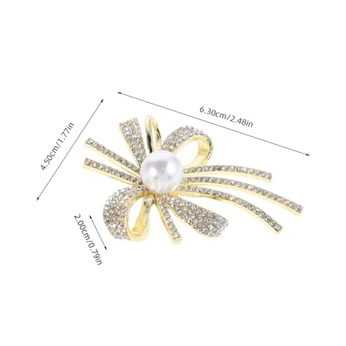 Yardenfun Damenbrosche Bowknot mit Funkelnden Strasssteinen Hochwertige Anstecknadel für Kleider Vielseitiges Modisches Accessoire Sorgfältig Poliert Edles Design von Yardenfun