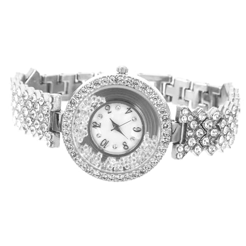 Yardenfun Damenuhr Mit Strass Stahlband Damenarmbanduhr Armbanduhr Für Damen Tragbare Damenuhr Lässige Damenuhr Armbanduhr Dekor Damenuhr Jubiläumsuhr Geschenk von Yardenfun