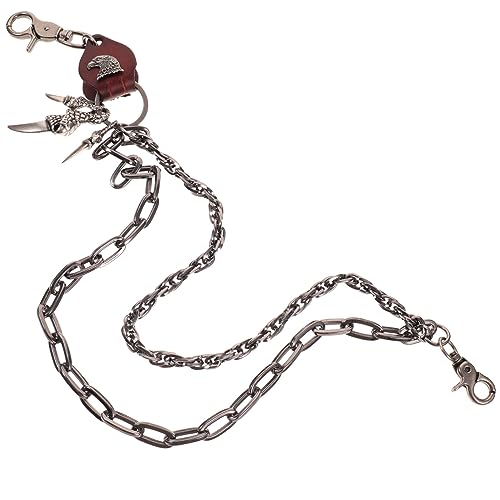 Yardenfun Dekorative Gürtelkette für Jeans im Vintage Robuste Hüftkette für Männer Frauen für Hip Hop Punk Outfits Langlebig für Verschiedene Anlässe von Yardenfun