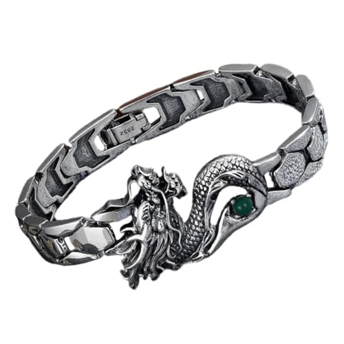 Yardenfun Dragon Jahr Armband Damen Langlebiges Zinklegierung Schmuck Modisches Einzigartiges Design Verstellbar Robustes Herren Dragon Totem Wrist Decoration von Yardenfun
