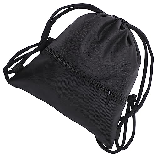 Yardenfun Drawstring Rucksack Schwarz Große Sporttasche Unisex für Basketball Fußball Volleyball Robuste Balltasche für Herren und Damen für Sportausrüstung von Yardenfun