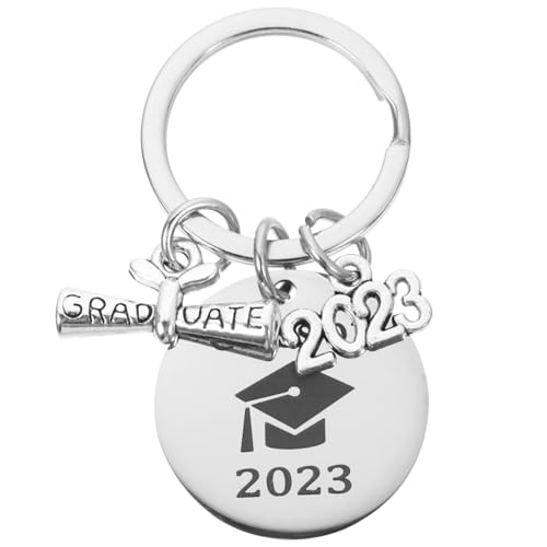 Yardenfun Edelstahl Schlüsselanhänger Zur Graduierung Langlebiger Abschluss Key Holder Für Absolventen Zur Abschlussfeier Leicht Und Installieren Als Erinnerung An Studienabschluss von Yardenfun