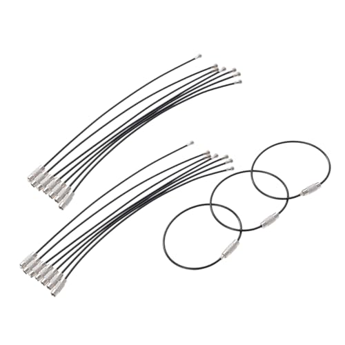 Yardenfun 25stücke Draht Schlüsselringe Aus Schlüsselanhänger Schlaufenhalter Für Gepäck Ausweise Etc Robust Gegen Rost Und Verformung von Yardenfun