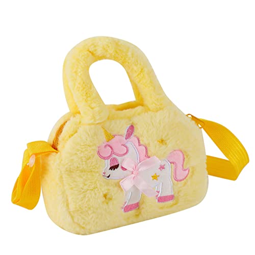 Yardenfun Einhorn Tragetasche Reise Kosmetik Organizer Tasche Einhorn Design Tasche Kinder Umhängetasche Mädchen Tasche Einhorn Plüschtasche Geschenk Für Mädchen Kinder Bezaubernde von Yardenfun