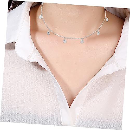 Yardenfun Einstellbare Choker Halskette für Damen und Mädchen Leichte Hautfreundliche Clavicle Chain Langlebiger Schmuck mit Glatter Oberfläche Perfektes für Freundin und Familie von Yardenfun