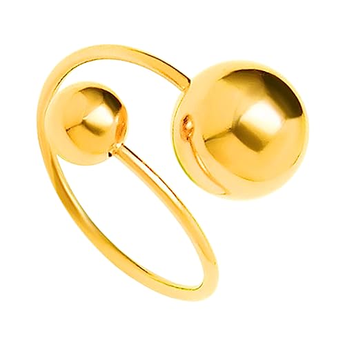 Yardenfun Verstellbarer Damenring Edelstahl Perlenring Eleganter Fingerring Für Frauen Schmuck Für Jeden Anlass Anpassbar Komfortabel Zu Tragen Zartes Design von Yardenfun