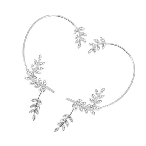 Yardenfun Elegante Strass Ohrknochenclips Mit Blattdesign Modische Earcuffs Für Damen Perfekt Für Besondere Anlässe Oder Den Alltag Funkelndes Zubehör Für Jedes Outfit von Yardenfun