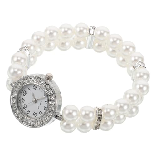 Yardenfun Elegantes Perlenarmband Damen mit Doppelreihen und Strasssteinen Elastisches Schmuckset für Festliche Anlässe Modischer Armschmuck als Geschenk für Frauen und Mädchen von Yardenfun