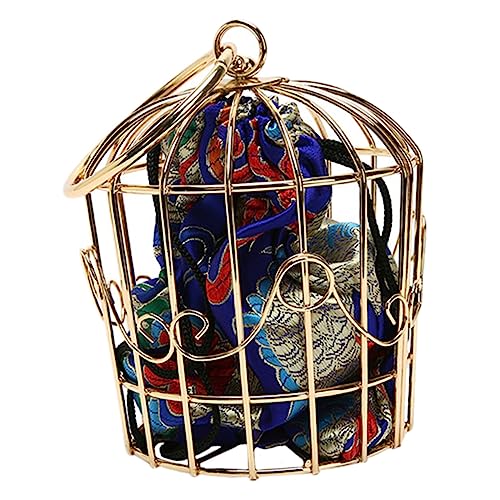 Yardenfun Ethnische Schultertasche im Vogelkäfig Design Damen Umhängetasche mit Kette Blau für Alltag Ausgehen und Besondere Anlässe Yardenfun Ethnische Schultertasche im Vogelkäfig Design Damen Umhängetasche mit Kette Blau für Alltag Ausgehen und Besondere Anlässe von Yardenfun