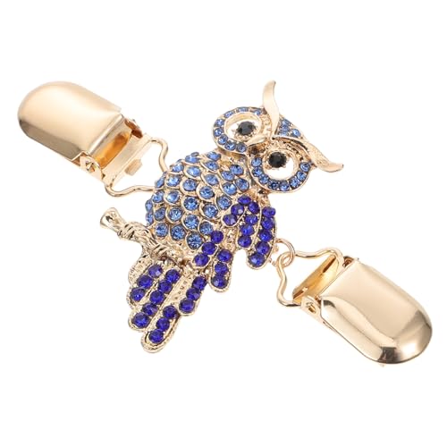 Yardenfun Eulen Brosche aus Hochwertiger Legierung Langlebiger Pullover Clip für Damen und Mädchen Modischer Strickjackenhalter Vielseitiger Schal und Kleidkragen Clip Praktische von Yardenfun