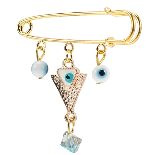 Yardenfun Evil Eye Lapel Pin mit Retro Design Dekorative Brosche für Damen und Herren Blauer Blick Schal Anstecknadel für Pullover Cardigan Vielseitiges Schmuckaccessoire für Festliche von Yardenfun