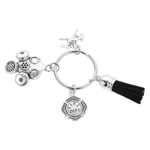 Yardenfun Feuer-schlüsselanhänger Feuerwehrauto-Charm-schlüsselanhänger Kleiner Origineller Schlüsselanhänger Zarte Schlüsselanhänger Mit Feuerwehrmotiv Schlüsselanhänger Zinklegierung von Yardenfun