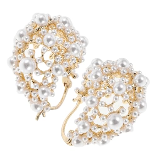 Yardenfun Ohrringe Perlen Stecker Zierliche Damen Ohrringe Französische Mit Perlen Für Damen Trendige Perlencreolen von Yardenfun
